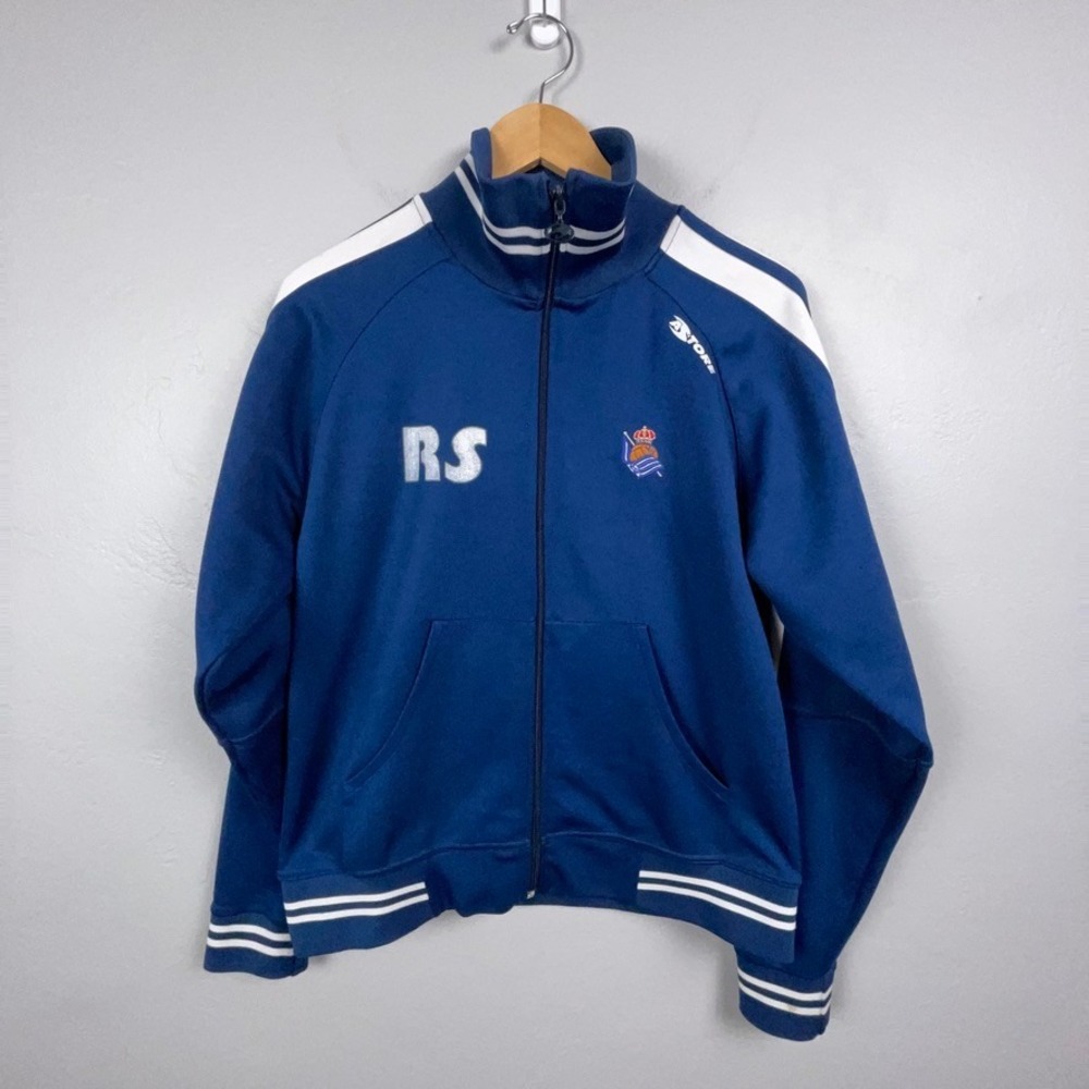 Astore Track Jacket Men M Blue Real Sociedad Soccer Football Full Zip RS